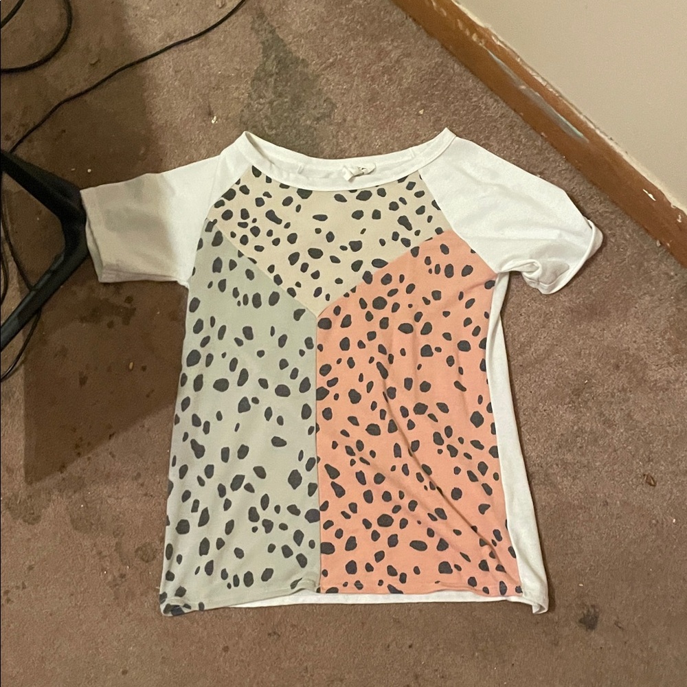 Kids' Color Block Animal Print T-Shirt